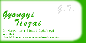 gyongyi tiszai business card